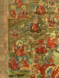 Detail des Dritten Panchen Lama Losan Penden Yeshe